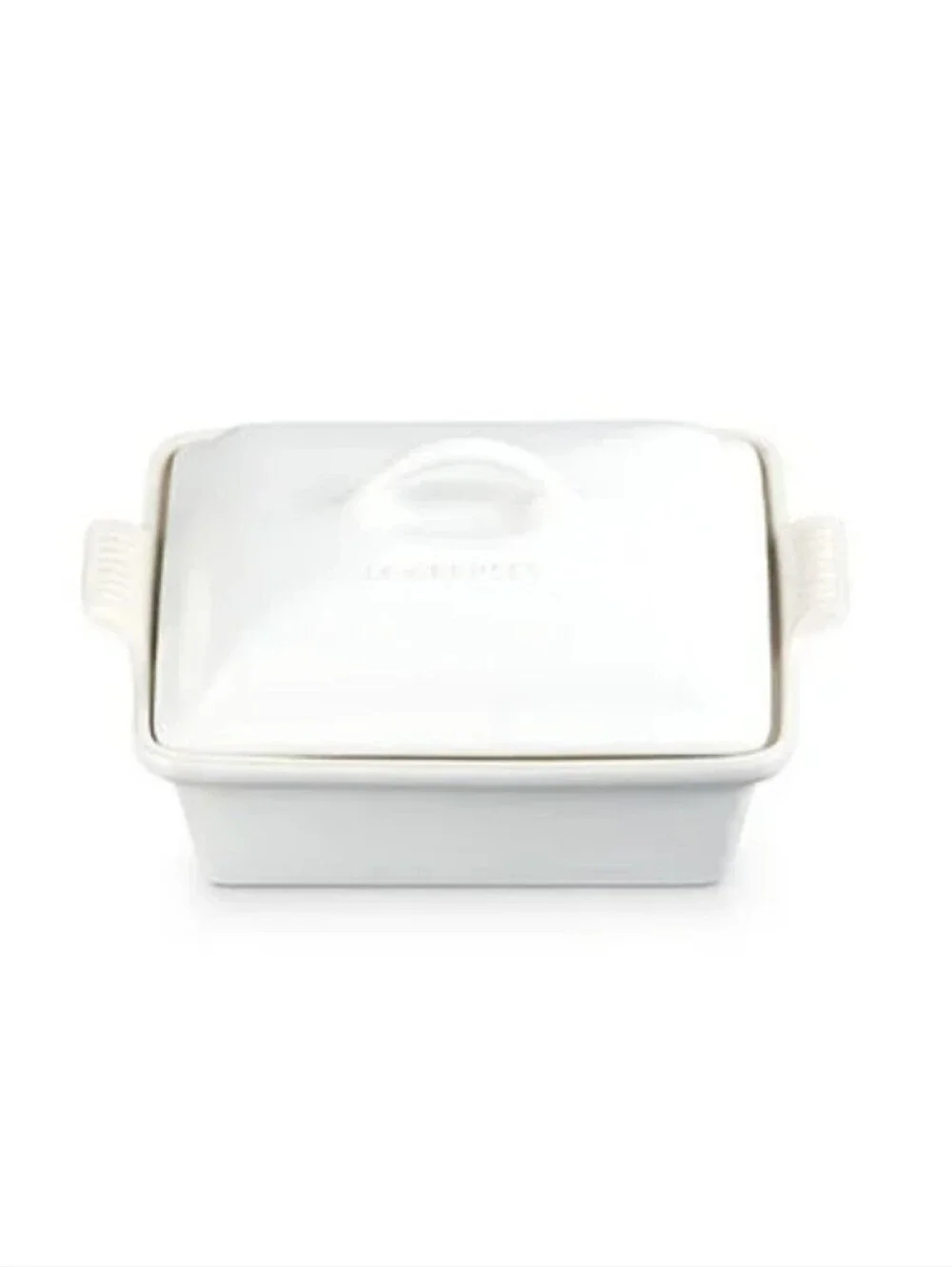 Le Creuset Heritage 1.7QT Square Covered Baking Dish- Cotton Wild